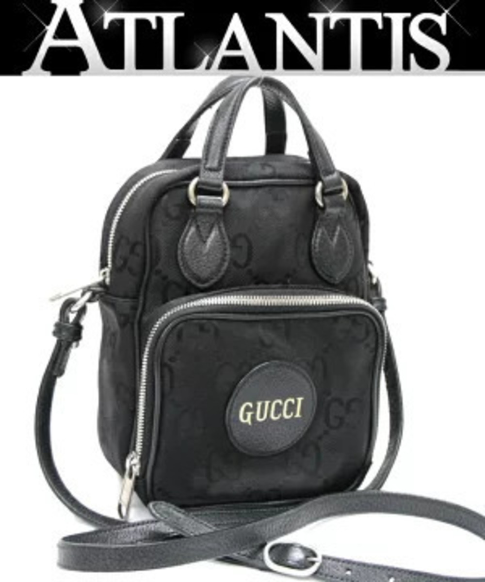 Gucci Off the Grid Shoulder Bag Canvas x Leather Black